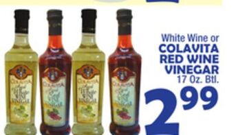 Bravo Supermarkets Colavita red wine vinegar offer