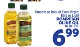 Bravo Supermarkets Pompeian olive oil offer