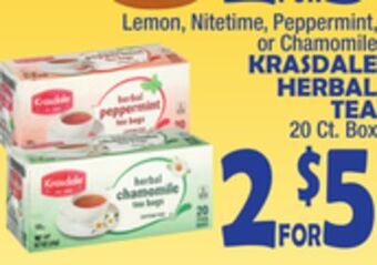 Bravo Supermarkets Krasdale herbal tea offer
