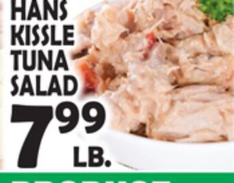 Bravo Supermarkets Hans kissle tuna salad offer