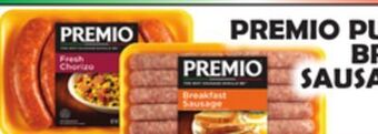Bravo Supermarkets Premio pure pork breakfast sausage links offer