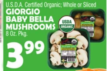 Bravo Supermarkets Giorgio baby bella mushrooms offer