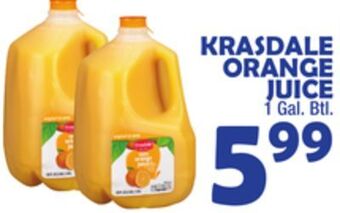 Bravo Supermarkets Krasdale orange juice offer