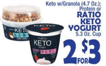 Bravo Supermarkets Ratio keto yogurt, 5.3 oz. cup offer