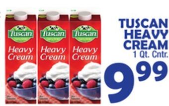 Bravo Supermarkets Tuscan heavy cream offer