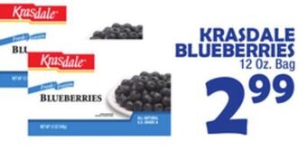 Bravo Supermarkets Krasdale blueberries offer