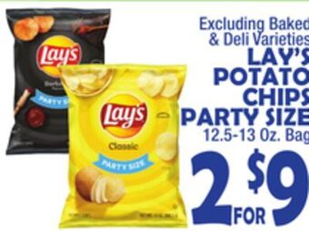 Bravo Supermarkets Lay's potato chips party size offer