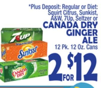 Bravo Supermarkets Canada dry ginger ale offer