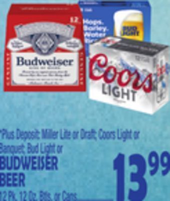 Bravo Supermarkets Budweiser beer offer