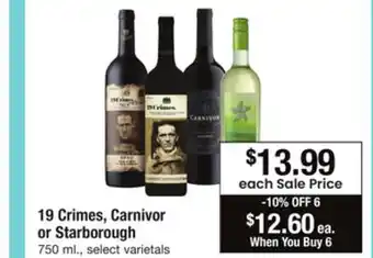 ACME 19 crimes, carnivor or starborough offer