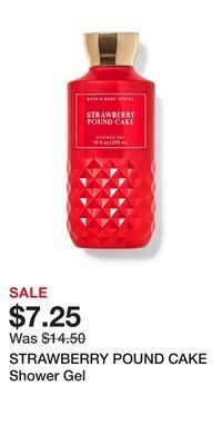 Bath & Body Works Strawberry pound cake shower gel offer