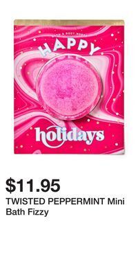 Bath & Body Works Twisted peppermint mini bath fizzy offer