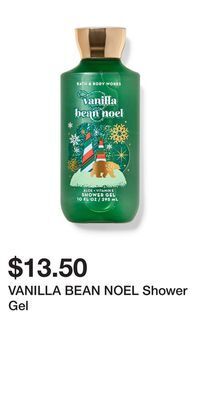 Bath & Body Works Vanilla bean noel shower gel offer
