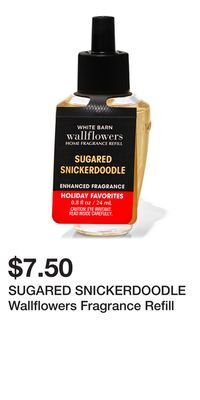Bath & Body Works Sugared snickerdoodle wallflowers fragrance refill offer