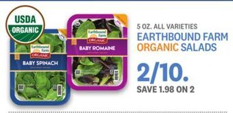 Kings Food Markets Earthbound farm organic salads offer