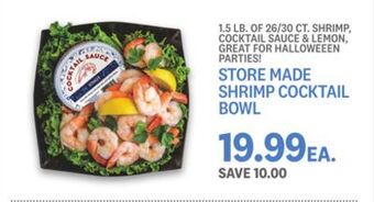 Kings Food Markets Store made shrimp cocktail bowl offer