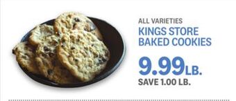 Kings Food Markets Kings store baked cookies offer