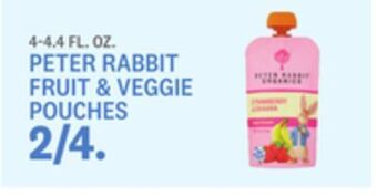 Kings Food Markets Peter rabbit fruit & veggie pouches offer