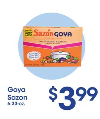 Price Rite Goya sazon offer