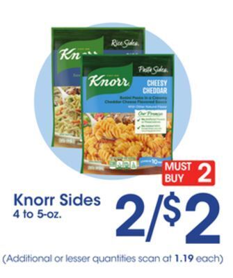 Price Rite Knorr sides offer