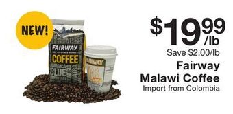 Fairway Store Market Fairway malawi coffee offer