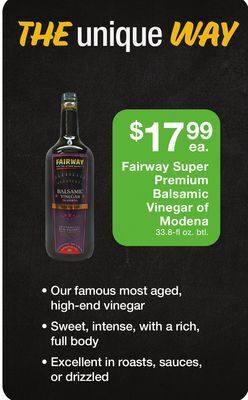 Fairway Store Market Fairway super premium balsamic vinegar of modena offer