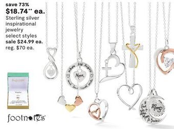 JC Penney Sterling silver inspirational jewelry offer