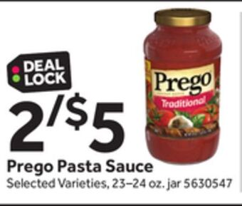 Stop&Shop Prego pasta sauce offer