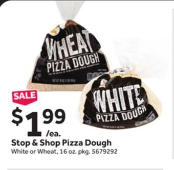 Stop&Shop Stop & shop pizza dough offer