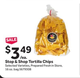 Stop&Shop Stop & shop tortilla chips offer