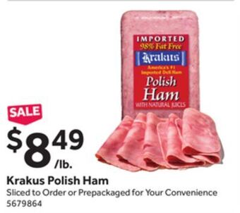 Stop&Shop Krakus polish ham offer