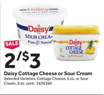 Stop&Shop Daisy cottage cheese or sour cream offer