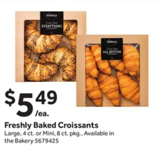Stop&Shop Freshly baked croissants offer