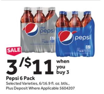 Stop&Shop Pepsi 6 pack offer