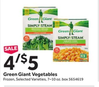 Stop&Shop Green giant vegetables offer