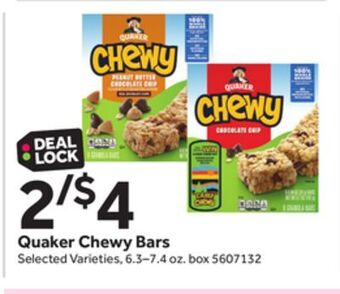 Stop&Shop Quaker chewy bars offer