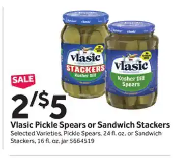 Stop&Shop Vlasic pickle spears or sandwich stackers offer