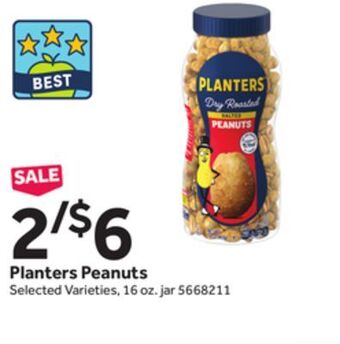 Stop&Shop Planters peanuts offer