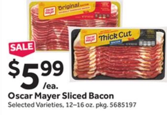 Stop&Shop Oscar mayer sliced bacon offer