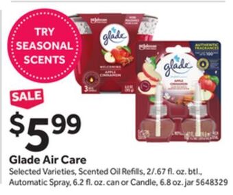 Stop&Shop Glade air care offer