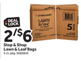Stop&Shop Stop & shop lawn & leaf bags offer