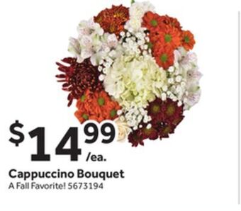 Stop&Shop Cappuccino bouquet offer