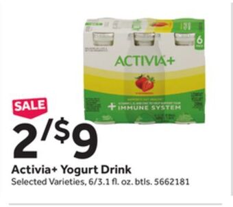 Stop&Shop Activia + yogurt drink offer