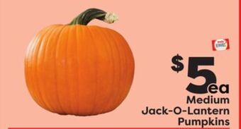Weis Markets Medium jack-o-lantern pumpkins offer
