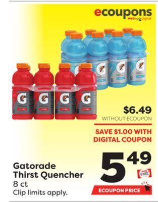 Weis Markets Gatorade thirst quencher offer