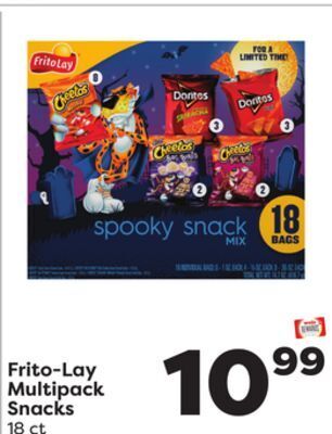 Weis Markets Frito-lay multipack snacks offer
