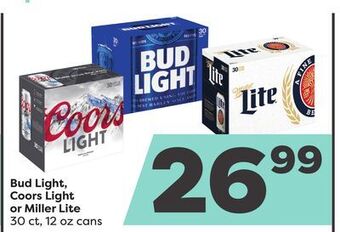 Weis Markets Bud light, coors light or miller lite offer