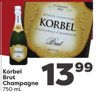 Weis Markets Korbel brut champagne offer