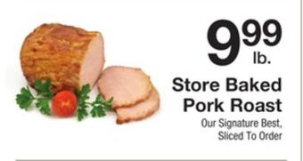 The Fresh Grocer Store baked pork roast offer