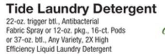 The Fresh Grocer Laundry detergent offer